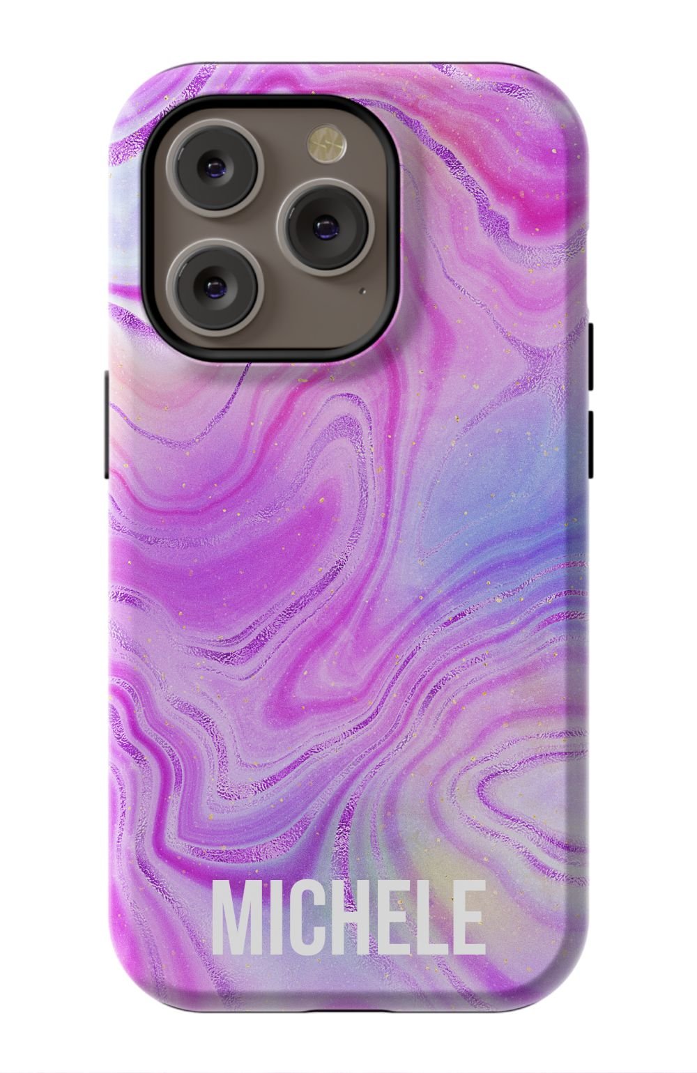 Personalized Pink Neon Emerald Phone Case